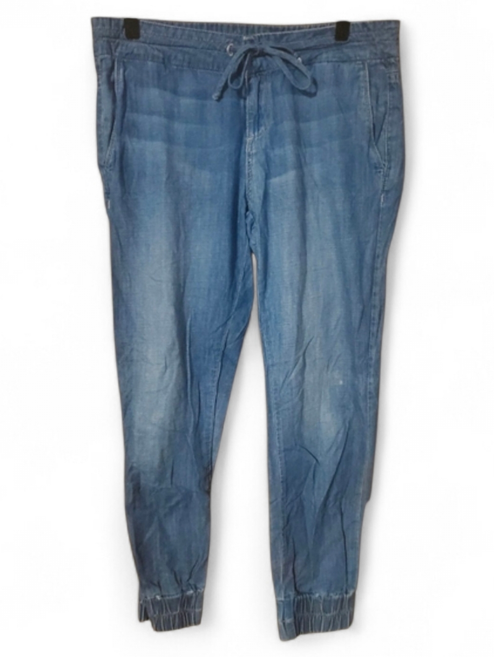PAIGE DENIM Mayslie Denim Joggers Drawstring Waist - Size 26